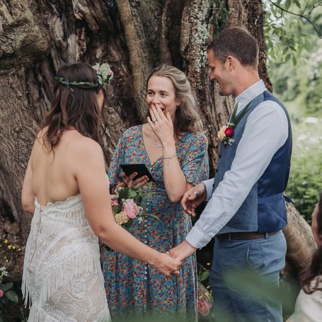 Hayley Delivering a Wedding Ceremony.